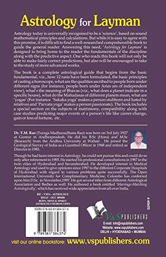 Astrology for Layman: Guidelines for Understanding the Essentials of Astrology [English] By Dr. T.M. Rao - Retail Maharaj