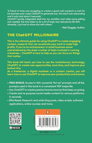 The ChatGPT Millionaire: Making Money Online Has Never Been This EASY | The Ultimate Guide to Using ChatGPT for Content Creation, Passive Income & Business Growth (Includes 150+ Powerful Prompts) - Retail Maharaj