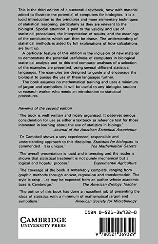 Statistics for Biologists