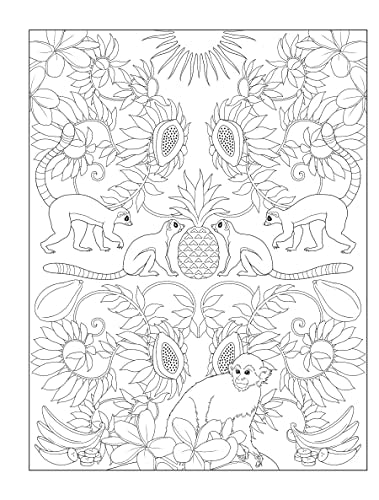 Creative Haven Tropical Wonders Coloring Book