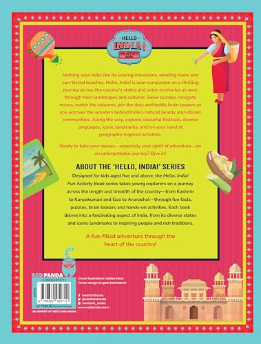 Hello India! A Fun India Activity Book: States And Union Territories - Retail Maharaj