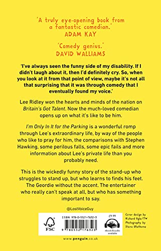 I'm Only In It for the Parking: Everything I know about life, laughter and disability