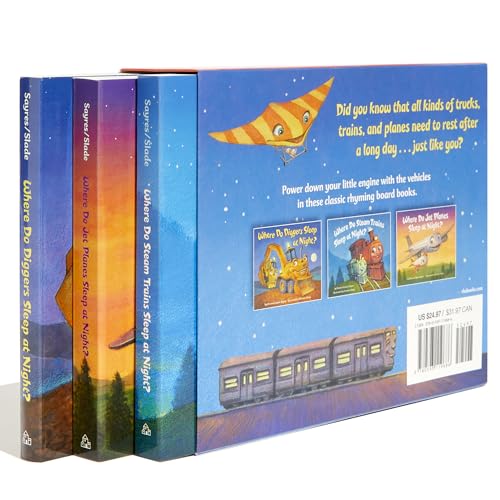 Where Do Diggers, Trains, and Planes Sleep at Night? Board Book Boxed Set (Where Do...Series)