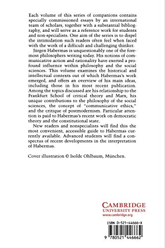 The Cambridge Companion to Habermas