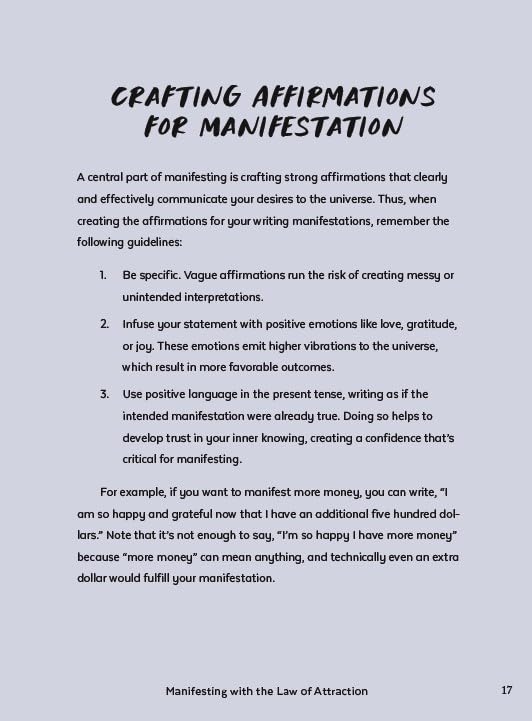 Law of Attraction Manifestation Journal: A Guided Journal for Manifesting Your Deepest Desires