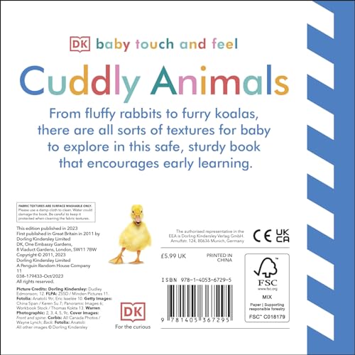 Baby Touch and Feel Cuddly Animals [Hardcover] DK [Hardcover] DK