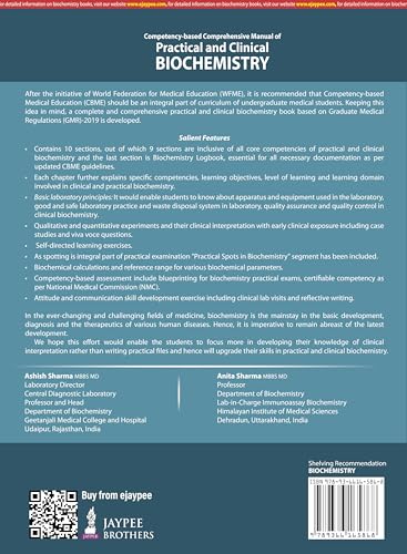 COMPETENCY-BASED COMPREHENSIVE MANUAL OF PRACTICAL AND CLINICAL BIOCHEMISTRY