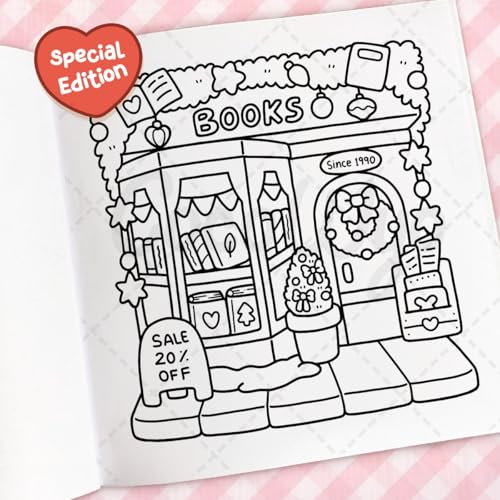 Cozy Christmas: The Cute and Relaxing Festive Colouring Book for Kids and Adults (Coco Wyo)