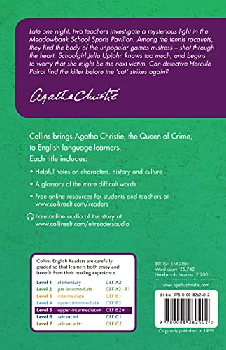 Cat Among Pigeons: B2+ Level 5 (Collins Agatha Christie ELT Readers) - Retail Maharaj