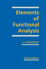 Elements of Functional Analysis