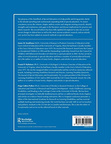 HANDBOOK OF SPECIAL EDUCATION, 2ND EDITION - Retail Maharaj