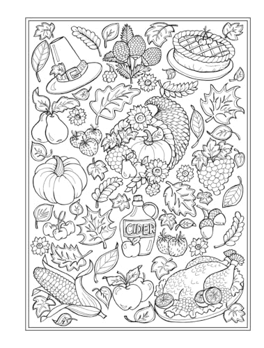 Creative Haven Autumn Charm Coloring Book