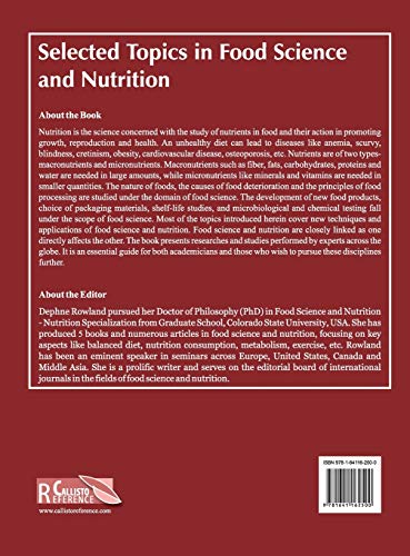 Selected Topics in Food Science and Nutrition