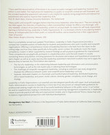 Leadership in Public Organizations: An Introduction - Retail Maharaj