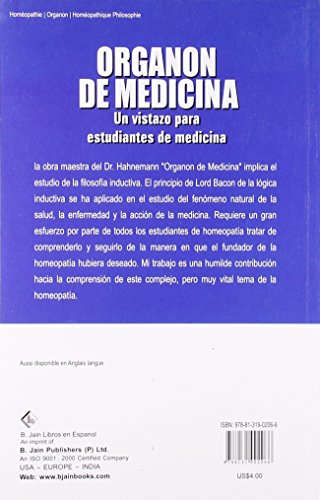 Organon De Medicina (Primera Parte ): Un Vistazo Para Estudiantes de Medicina: 1 - Retail Maharaj