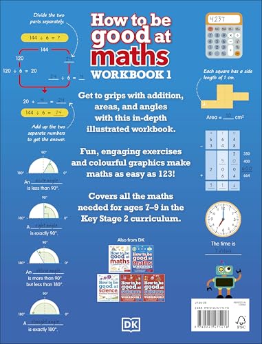 How to be Good at Maths Workbook 1, Ages 7-9 (Key Stage 2): The Simplest-Ever Visual Workbook - Retail Maharaj
