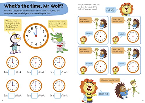 Tell the Time: A Learn with Ladybird Activity Book 5-7 years: Ideal for home learning (KS1)
