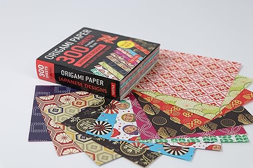 Origami Paper 300 sheets Japanese Designs 4" (10 cm): Tuttle Origami Paper: Double-Sided Origami Sheets Printed with 12 Different Designs - Retail Maharaj