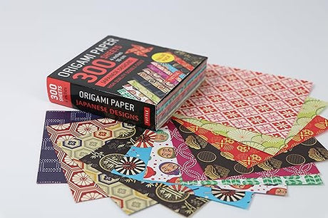 Origami Paper 300 sheets Japanese Designs 4" (10 cm): Tuttle Origami Paper: Double-Sided Origami Sheets Printed with 12 Different Designs - Retail Maharaj