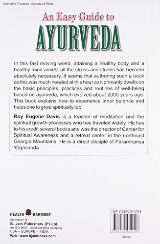 An Easy Guide to Ayurveda: The Natural Way to Wholeness: 1 - Retail Maharaj