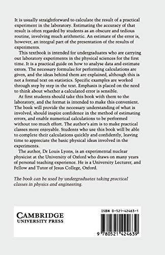 A Practical Guide to Data Analysis for Physical Science Students