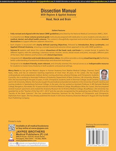 Dissection Manual With Regions & Applied Anatomy Head, Neck And Brain (Vol.3)