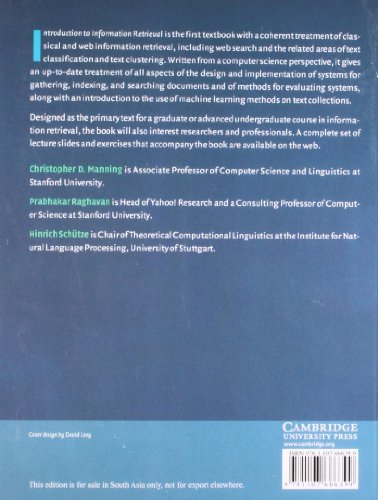 Introduction To Information Retrieval - Retail Maharaj