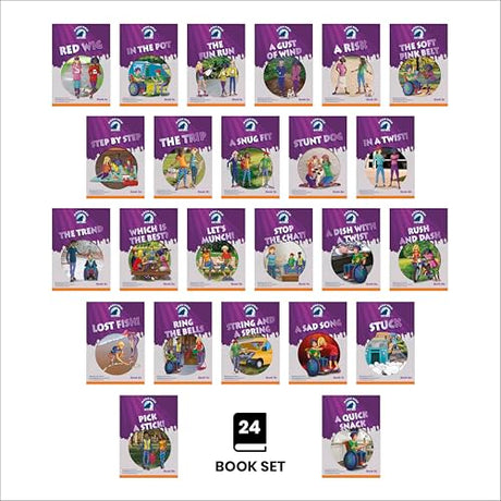 Phonic Books Moon Dogs Extras Set 2: Adjacent consonants and consonant digraphs (Phonic Books Catch Up Readers) - Retail Maharaj