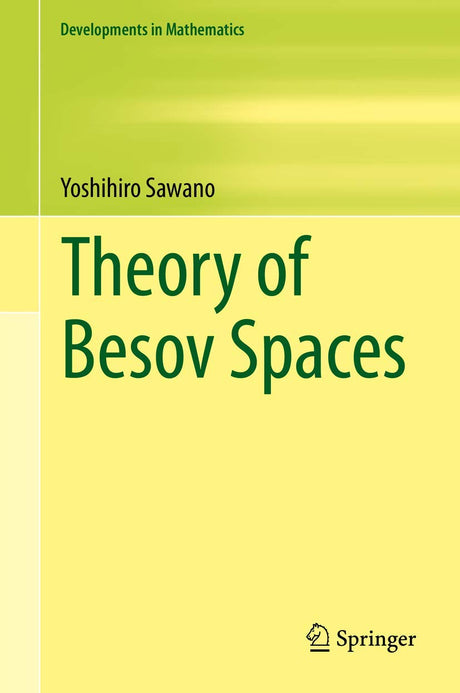 Theory of Besov Spaces: 56 (Developments in Mathematics) - Retail Maharaj