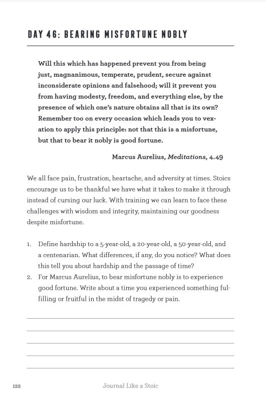 Journal Like a Stoic: A 90-Day Stoicism Program to Live with Greater Acceptance, Less Judgment, and Deeper Intentionality (Includes Teachings of Marcus Aurelius)