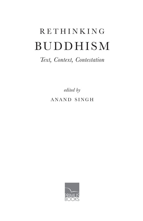 Rethinking Buddhism: Text, Context, Contestation - Retail Maharaj