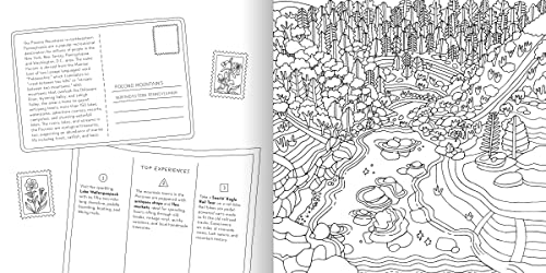 Road Trip! Coloring Book: Color Your Way to National Parks, Landmarks, and Roadside Attractions: A Coloring Book - Retail Maharaj