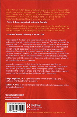 Invariant Measurement with Raters and Rating Scales: Rasch Models for Rater-Mediated Assessments - Retail Maharaj
