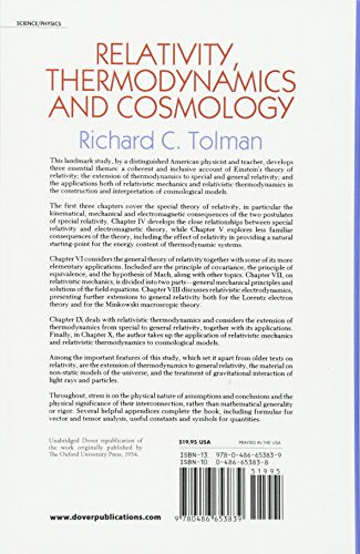 RELATIVITY, THERMODYNAMICS AND COSMOLOGY