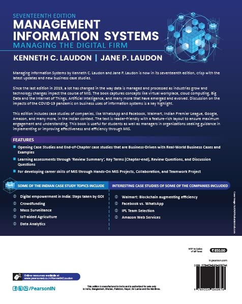Management Information System, 17e - Retail Maharaj