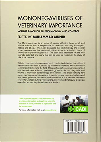 MONONEGAVIRUSES OF VETERINARY IMPORTANCE, VOLUME 2: MOLECULAR EPIDEMIOLOGY AND CONTROL