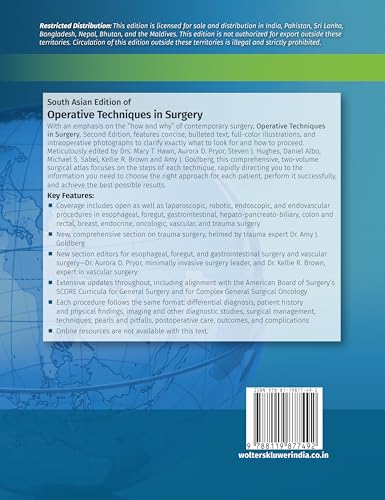Operative Techniques in Surgery, 2nd South Asian ed