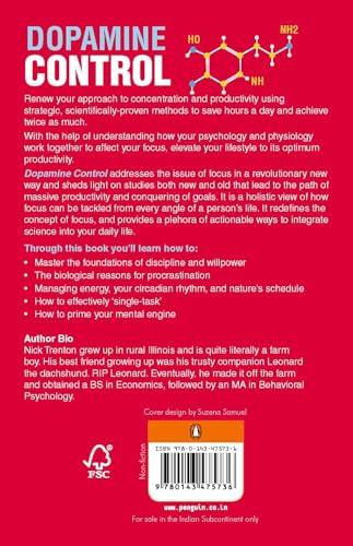 Dopamine Control by Nick Trenton: Dopamine Detox Strategies to Master Focus, Overcome Distractions, Reduce Stress, and Improve Productivity