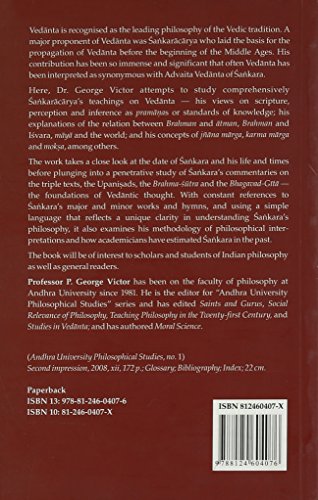 Life and Teachings of Adi Sankaracarya: No. 1 (Andhra University Philisophical Studies, No. 1) - Retail Maharaj