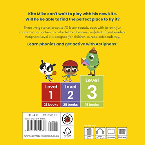 Actiphons Level 3 Book 17 Kite Mike: Learn phonics and get active with Actiphons!