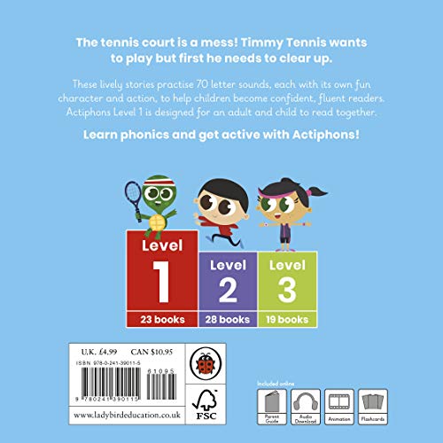 Actiphons Level 1 Book 3 Timmy Tennis: Learn phonics and get active with Actiphons!