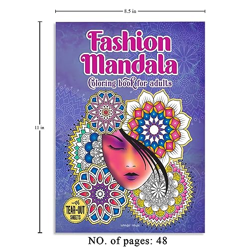Fashion Mandala Coloring book for Adults - Retail Maharaj