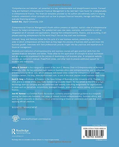 Entrepreneurial Financial Management: An Applied Approach - Retail Maharaj