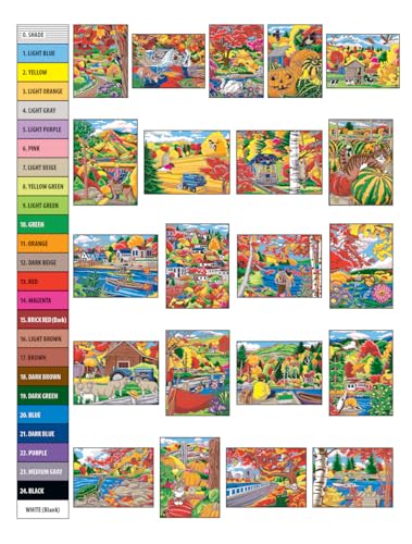 Creative Haven Autumn Inspirations Color by Number