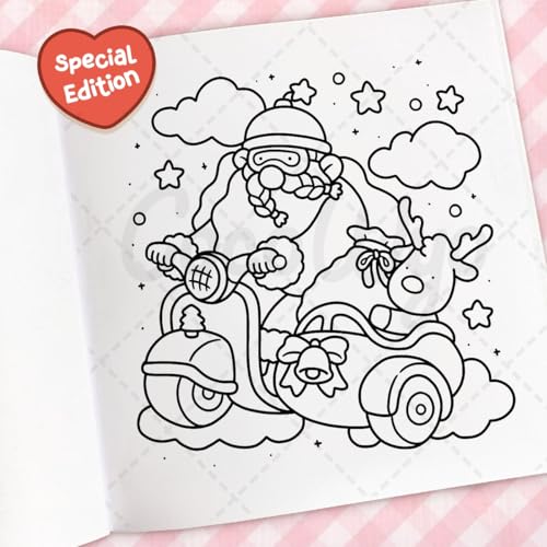 Cozy Christmas: The Cute and Relaxing Festive Colouring Book for Kids and Adults (Coco Wyo)