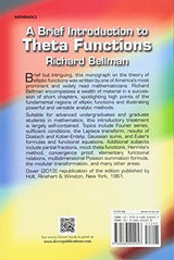 A Brief Introduction to Theta Functions (Dover Books on Mathematics)
