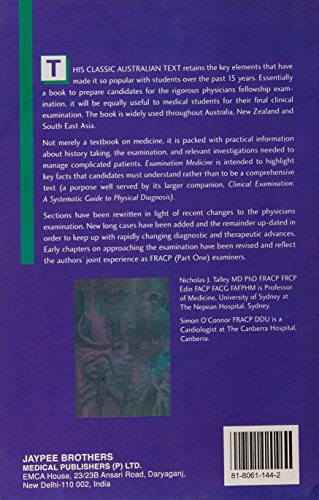EXAMINATION MEDICINE A GUIDE TO PHYSICIAN TRAINING, 4/E, 2003.