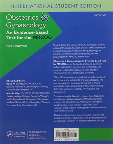 OBSTETRICS AND GYNAECOLOGY: AN EVIDENCE-BASED TEXT FOR MRCOG