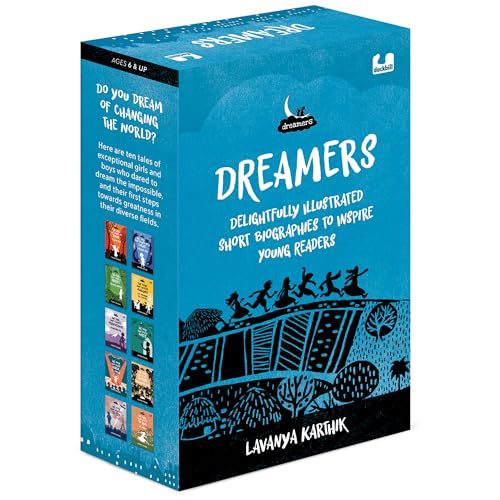 Dreamers: Delightfully Illustrated Short Biographies to Inspire Young Readers | Boxset of ten inspirational Indian men and women who changed the world | Perfect for 7+ years - Retail Maharaj
