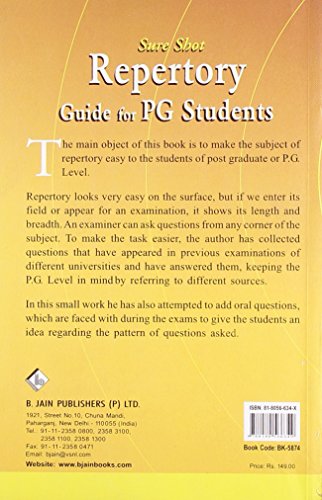 Sure Shot Repertory Guide for PG Student: 1 - Retail Maharaj